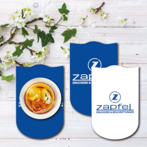 Wappen Bierdeckel Druckerei mit Ihrem Logo Zapfel Pinkafeld