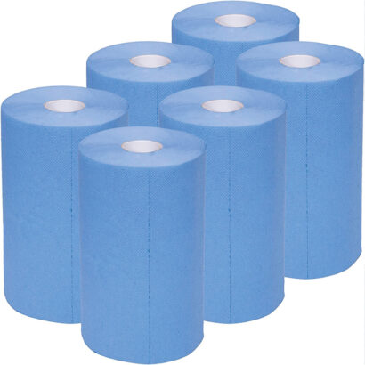 Putzpapier Rollenpapier blau Werbetechnik Druckerei Beschriftungen Zapfel Pinkafeld