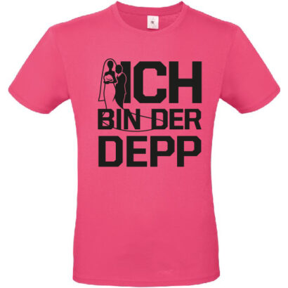 Poltershirt Ich bin der Depp Pink Druckerei Zapfel Pinkafeld
